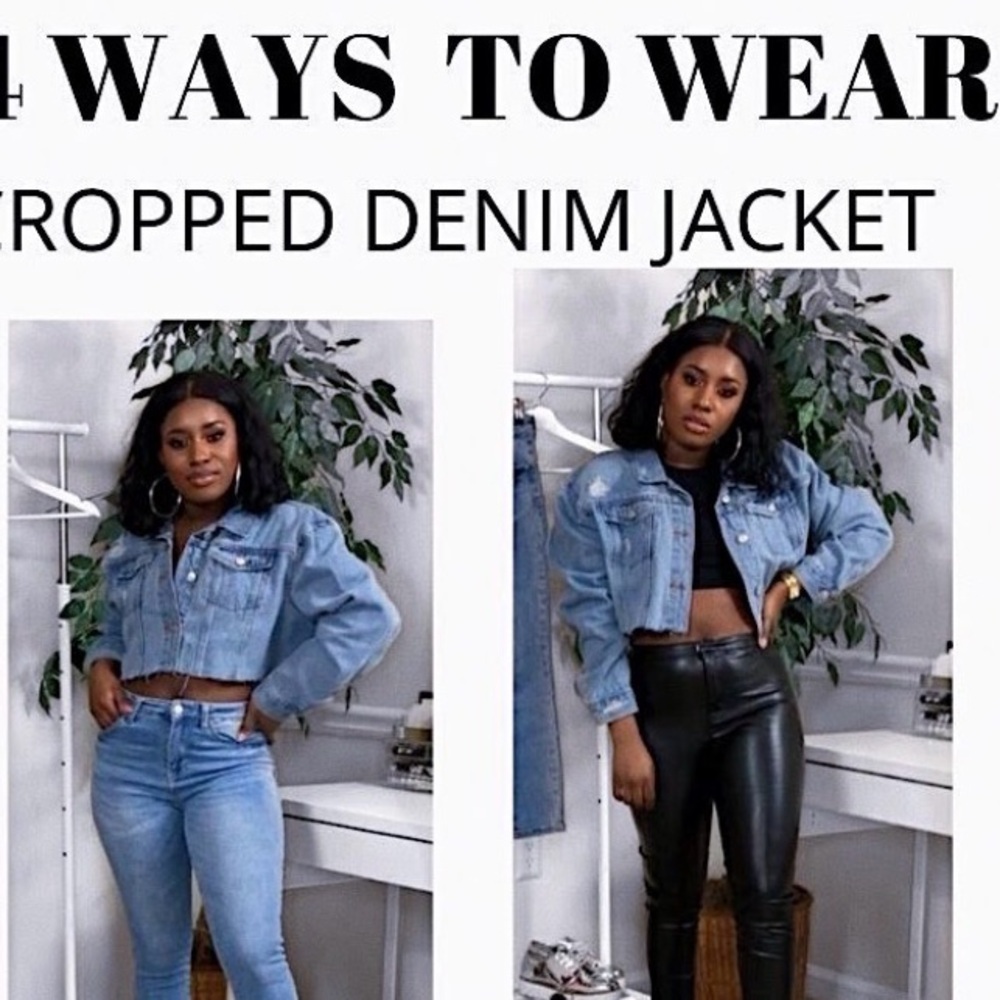 Denim Jacket with Smiley Patches - Picture 12 of 13
